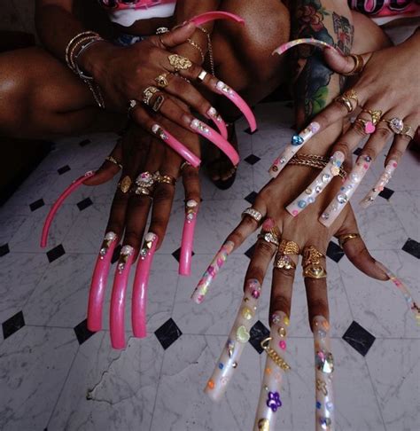 ghetto nails|90s nails black girl.